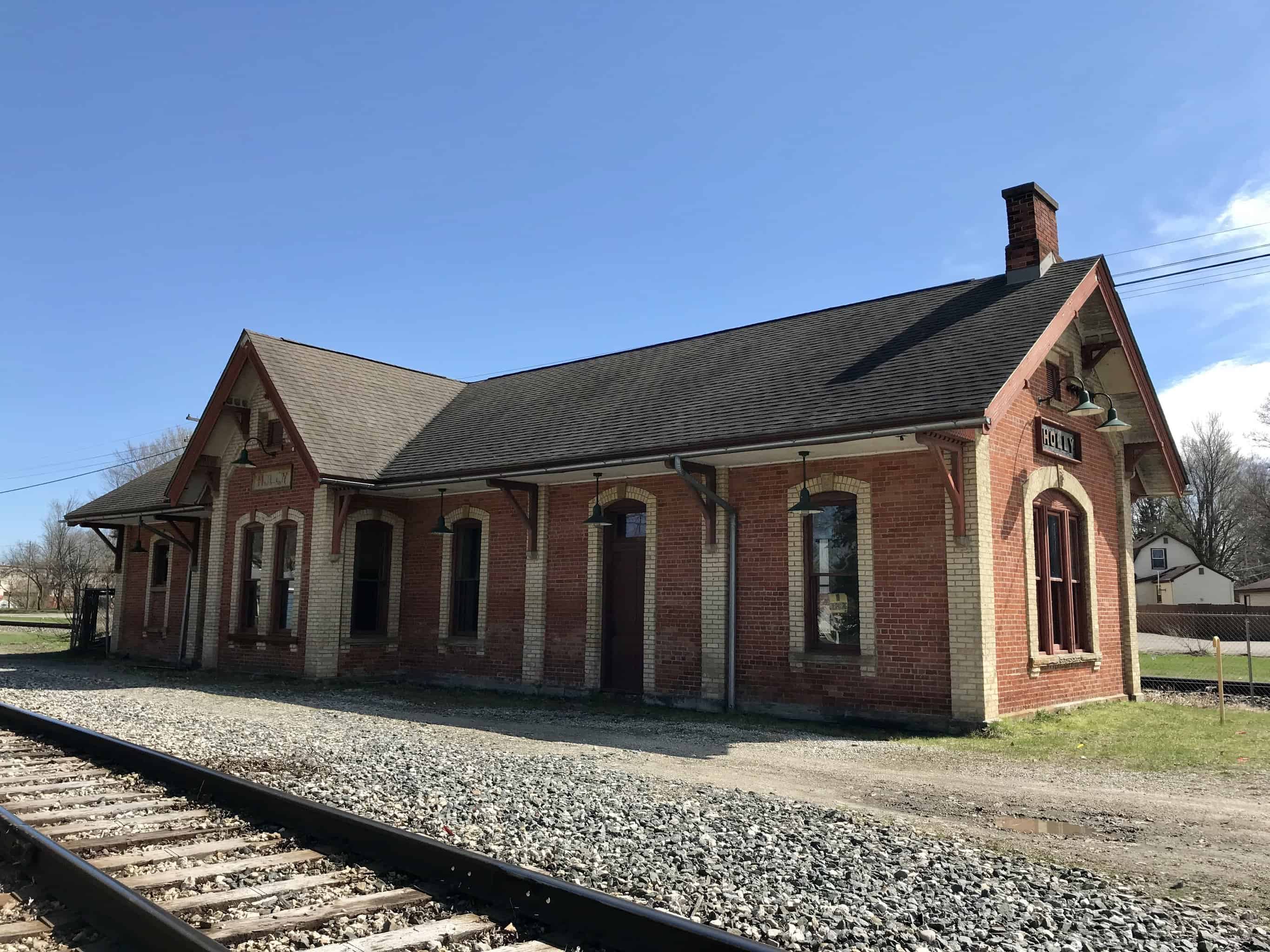 Our Historic Landmark, The Holly Union Depot, built in 1886